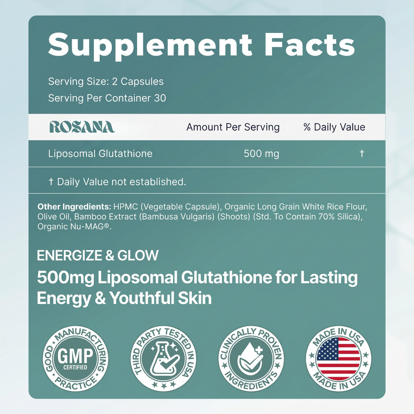 Liposomal Glutathione Capsules